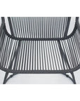 Seasonal Living The Dane Dining Arm Chair 2PC Dark Gray Patio Dining
