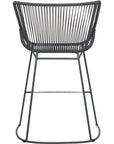 The Dane Dining Counter Stool 2PC Dark Gray Patio - LOOMLAN - Seasonal Living - Outdoor Dining Chairs