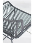 The Dane Dining Counter Stool 2PC Dark Gray Patio - LOOMLAN - Seasonal Living - Outdoor Dining Chairs