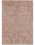 LOOMLAN Rugs Theodora Pink Washable Indoor-Outdoor Rug