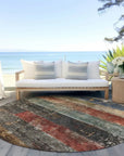 LOOMLAN Rugs Threadin Green Washable Indoor-Outdoor Rug