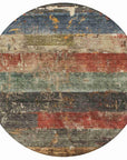 LOOMLAN Rugs Threadin Green Washable Indoor-Outdoor Rug