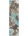 LOOMLAN Rugs Threadiva Brown Washable Indoor-Outdoor Rug