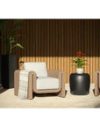 Tibi Fabric Outdoor Lounge Chair - LOOMLAN - SUNPAN - Outdoor Lounge Chairs