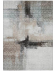 LOOMLAN Rugs Tint Brown Washable Indoor-Outdoor Rug