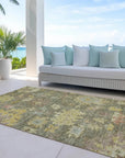 LOOMLAN Rugs Tirana Aloe Washable Indoor-Outdoor Rug