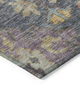 LOOMLAN Rugs Tirana Blue Washable Indoor-Outdoor Rug