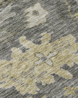 LOOMLAN Rugs Tirana Gray Washable Indoor-Outdoor Rug