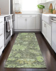 LOOMLAN Rugs Tirana Green Washable Indoor-Outdoor Rug
