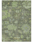 LOOMLAN Rugs Tirana Green Washable Indoor-Outdoor Rug