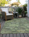 LOOMLAN Rugs Tirana Green Washable Indoor-Outdoor Rug