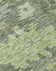 LOOMLAN Rugs Tirana Green Washable Indoor-Outdoor Rug