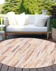 LOOMLAN Rugs Torra Pink Washable Indoor-Outdoor Rug