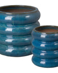 Emissary Torus Round Ceramic Planter
