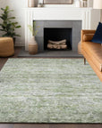 LOOMLAN Rugs Tova Green Washable Indoor-Outdoor Rug