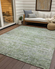 LOOMLAN Rugs Tova Green Washable Indoor-Outdoor Rug