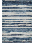LOOMLAN Rugs Tramma Blue Washable Indoor-Outdoor Rug