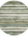 LOOMLAN Rugs Tramma Green Washable Indoor-Outdoor Rug