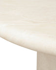 Travertino Concrete Rnd Outdoor Dining Table - LOOMLAN - Sunset West - Outdoor Dining Tables