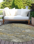LOOMLAN Rugs Trazia Gold Washable Indoor-Outdoor Rug