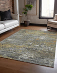 LOOMLAN Rugs Trazia Gold Washable Indoor-Outdoor Rug