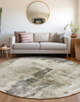 LOOMLAN Rugs Tundra Brown Washable Indoor-Outdoor Rug