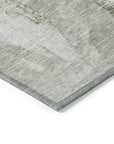 LOOMLAN Rugs Tundra Brown Washable Indoor-Outdoor Rug