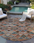 LOOMLAN Rugs Tuska Brown Washable Indoor-Outdoor Rug