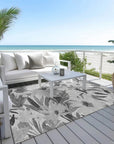 LOOMLAN Rugs Twillith Gray Washable Indoor-Outdoor Rug