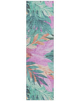 LOOMLAN Rugs Twystra Teal Washable Indoor-Outdoor Rug