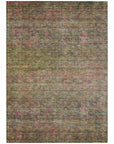 LOOMLAN Rugs Umbrea Green Washable Indoor-Outdoor Rug