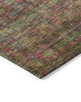 LOOMLAN Rugs Umbrea Green Washable Indoor-Outdoor Rug