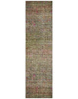 LOOMLAN Rugs Umbrea Green Washable Indoor-Outdoor Rug