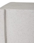 Emissary Uri 18 in. Square Terrazzo Garden Stool