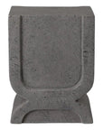 Emissary Uri 18 in. Square Terrazzo Garden Stool