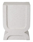 Emissary Uri 18 in. Square Terrazzo Garden Stool