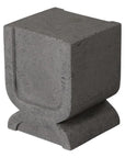 Emissary Uri 18 in. Square Terrazzo Garden Stool