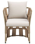 Quadrat White Dining Arm Chair