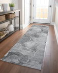 LOOMLAN Rugs Valmera Gray Washable Indoor-Outdoor Rug