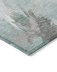 LOOMLAN Rugs Valtoria Blue Washable Indoor-Outdoor Rug