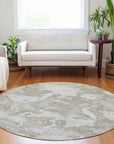 LOOMLAN Rugs Vantar Brown Washable Indoor-Outdoor Rug