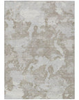 LOOMLAN Rugs Vantar Brown Washable Indoor-Outdoor Rug