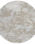 LOOMLAN Rugs Vantar Brown Washable Indoor-Outdoor Rug