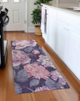 LOOMLAN Rugs Vashira Pink Washable Indoor-Outdoor Rug