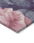 LOOMLAN Rugs Vashira Pink Washable Indoor-Outdoor Rug