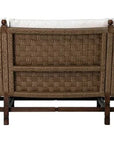 Seasonal Living Vaterra Teak And Rattan Patio 3-Seat Sofa