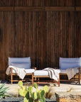 Seasonal Living Vaterra Weathered Pecan Finish Patio Ottoman