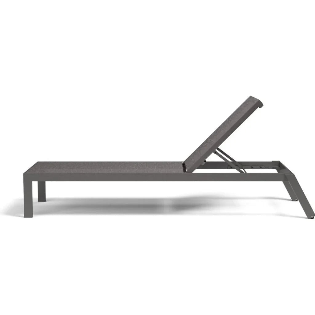 Vegas Aluminum Stackable Patio Chaise Lounge - LOOMLAN - Sunset West - Outdoor Chaises