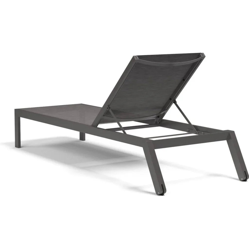 Vegas Aluminum Stackable Patio Chaise Lounge - LOOMLAN - Sunset West - Outdoor Chaises