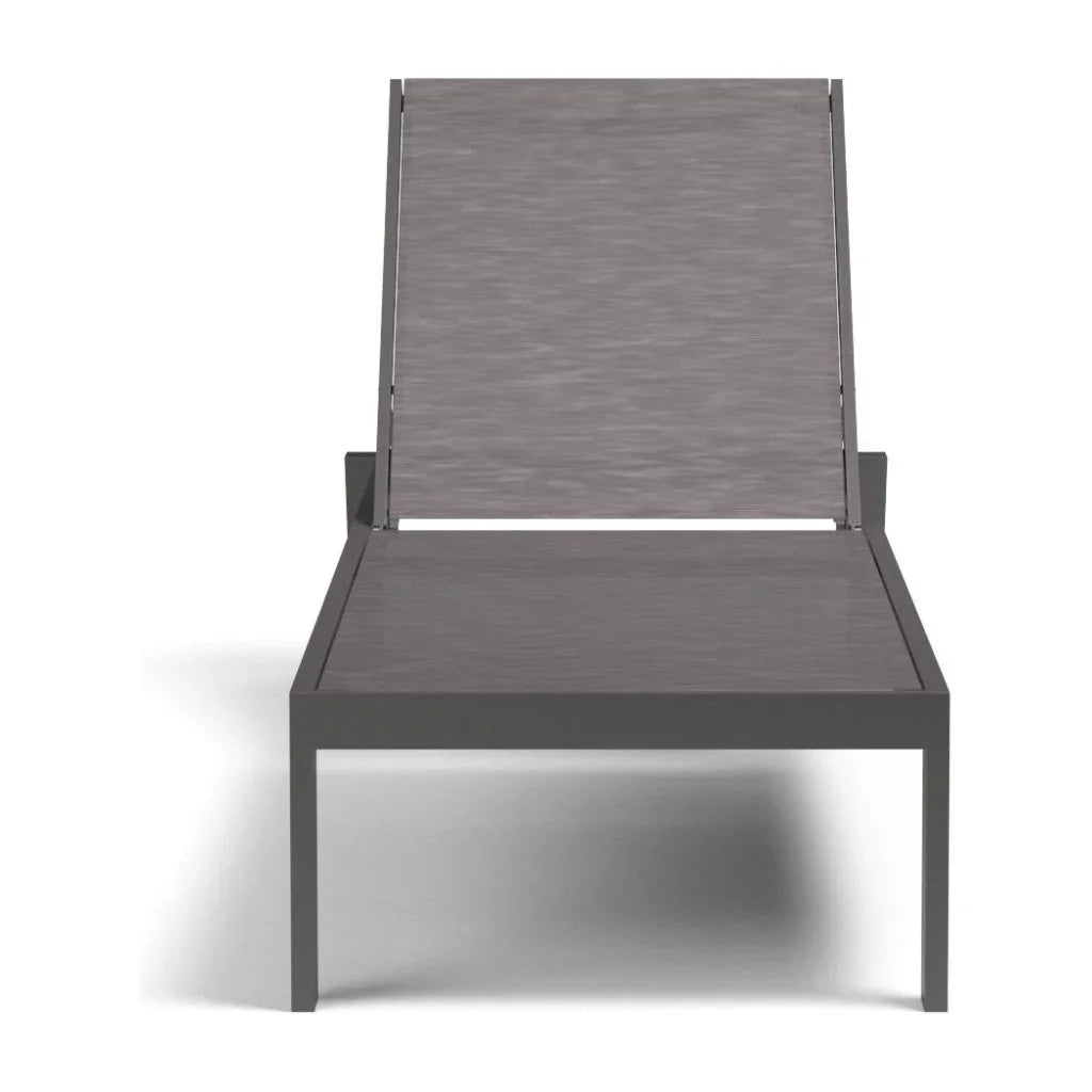 Vegas Aluminum Stackable Patio Chaise Lounge - LOOMLAN - Sunset West - Outdoor Chaises